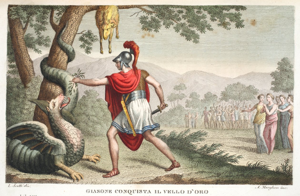 Giasone addormenta il drago o Gianone conquista il vello d