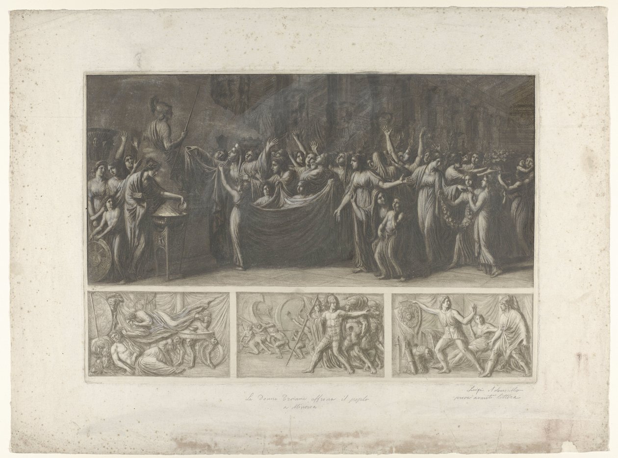 Quattro scene della guerra di Troia da Luigi Ademollo