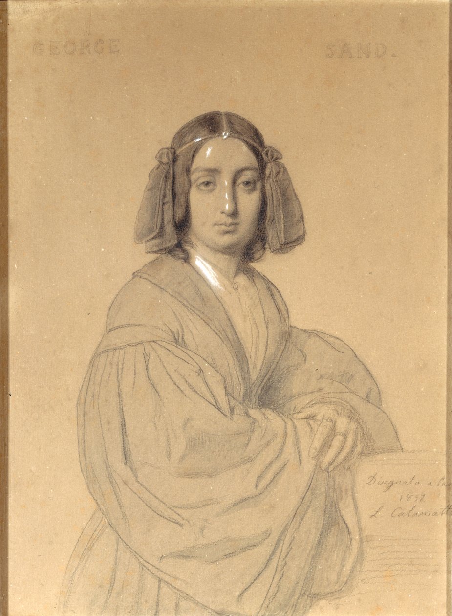 Ritratto di George Sand, 1837 da Luigi Calamatta