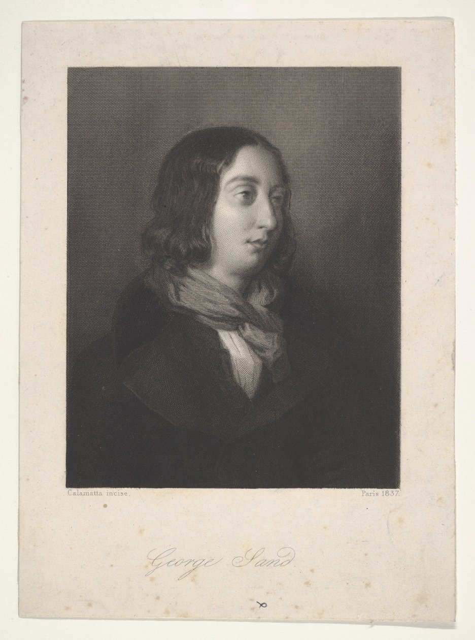 Ritratto di George Sand, 1837 da Luigi Calamatta