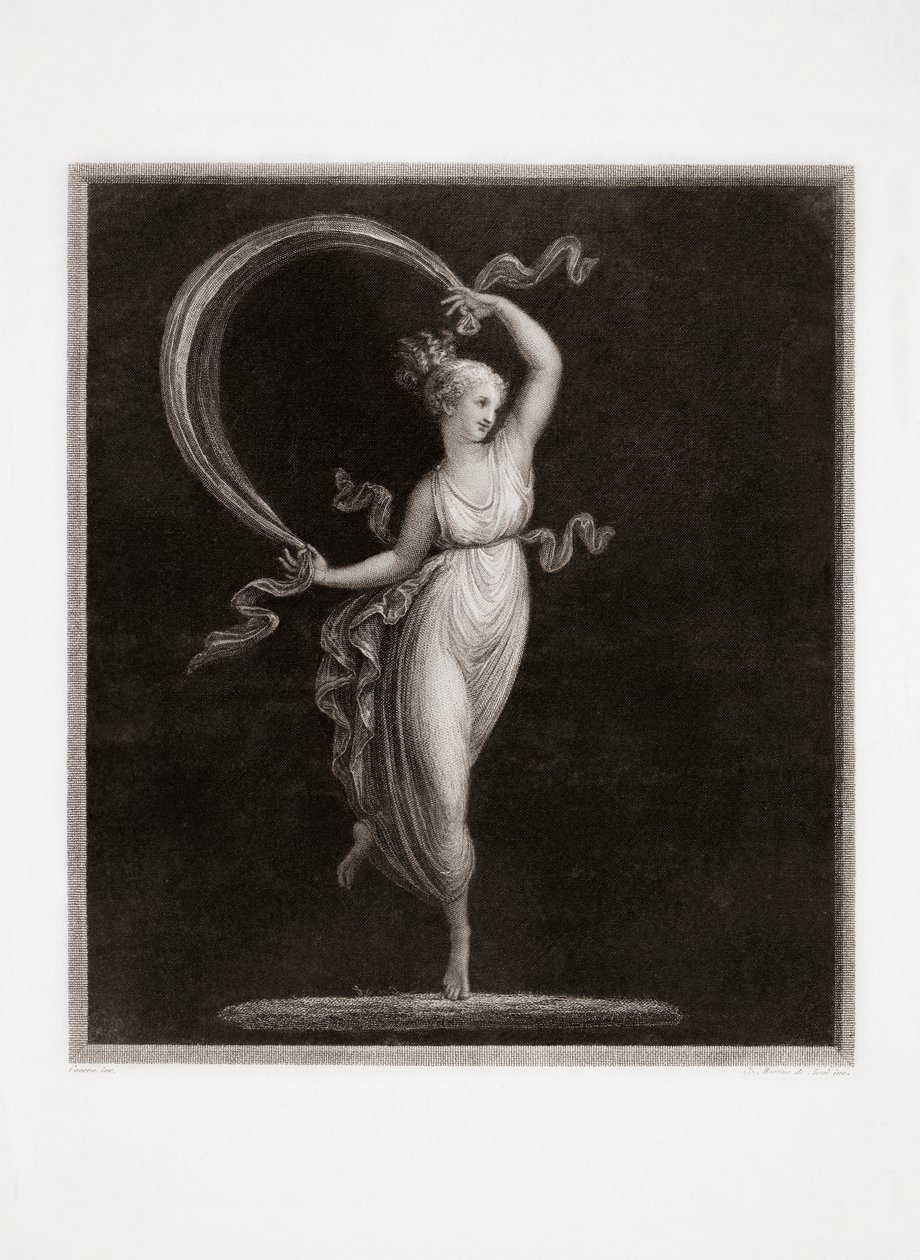 Danza. Inciso da Luigi Cunego. Disegno di Antonio Canova da Luigi Cunego
