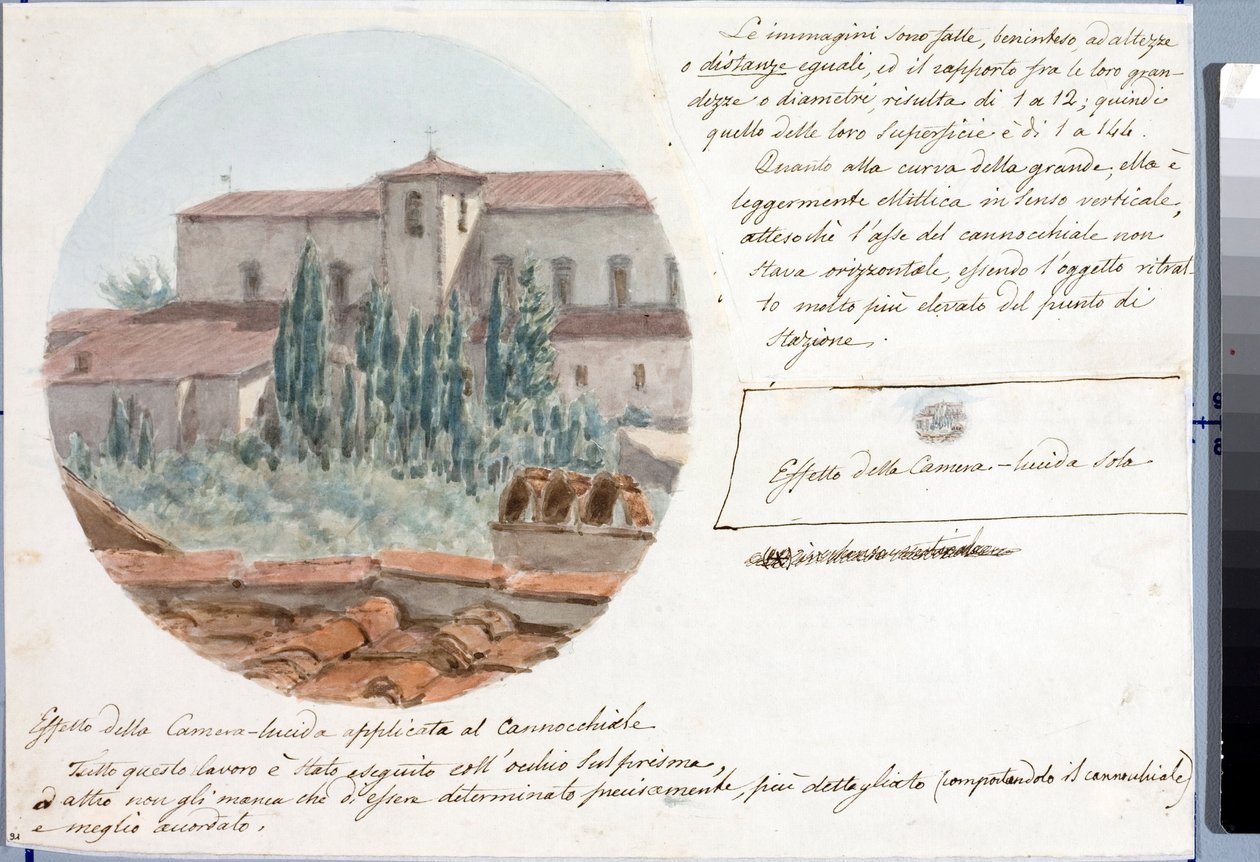 Veduta della chiesa di San Salvatore al monte vicino a Firenze da Luigi Garibbo