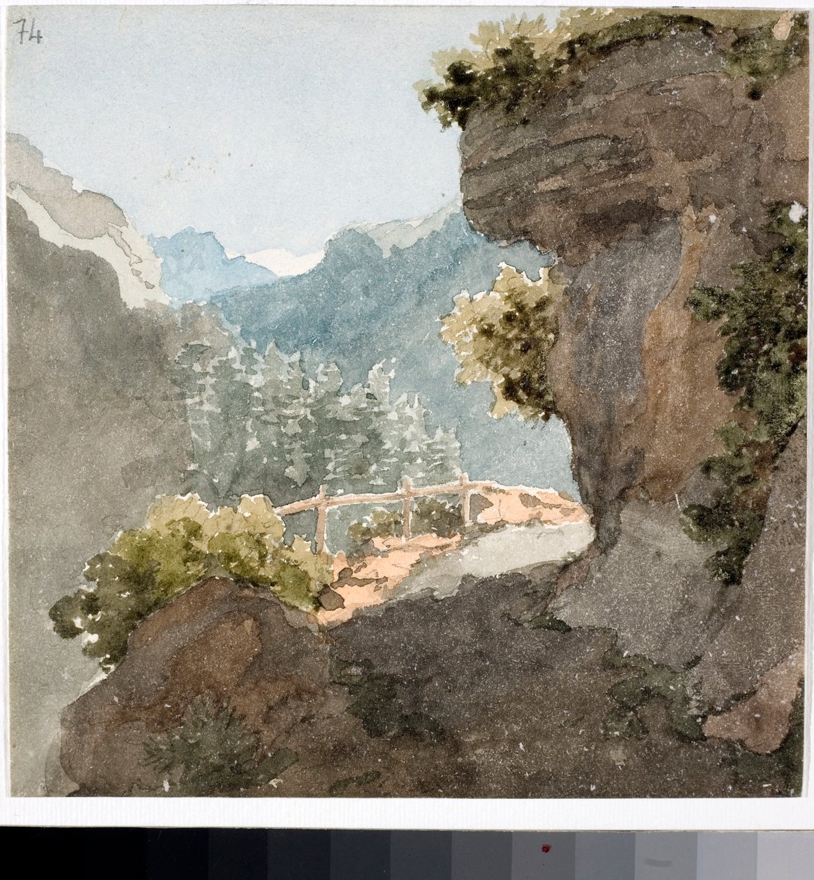 Vista del sentiero di montagna da Luigi Garibbo