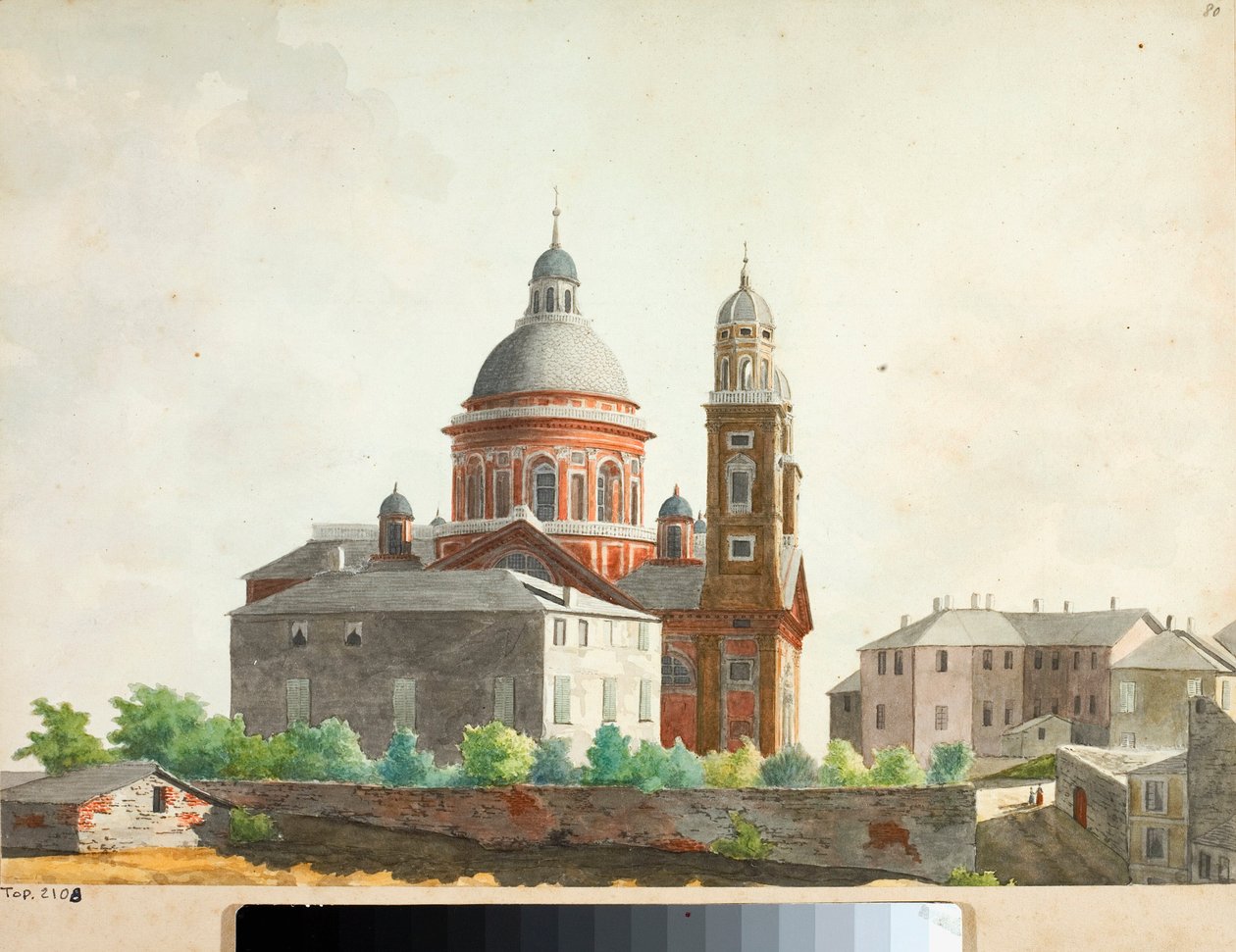 Veduta della Basilica di Santa Maria Assunta di Carignano a Genova da Luigi Garibbo