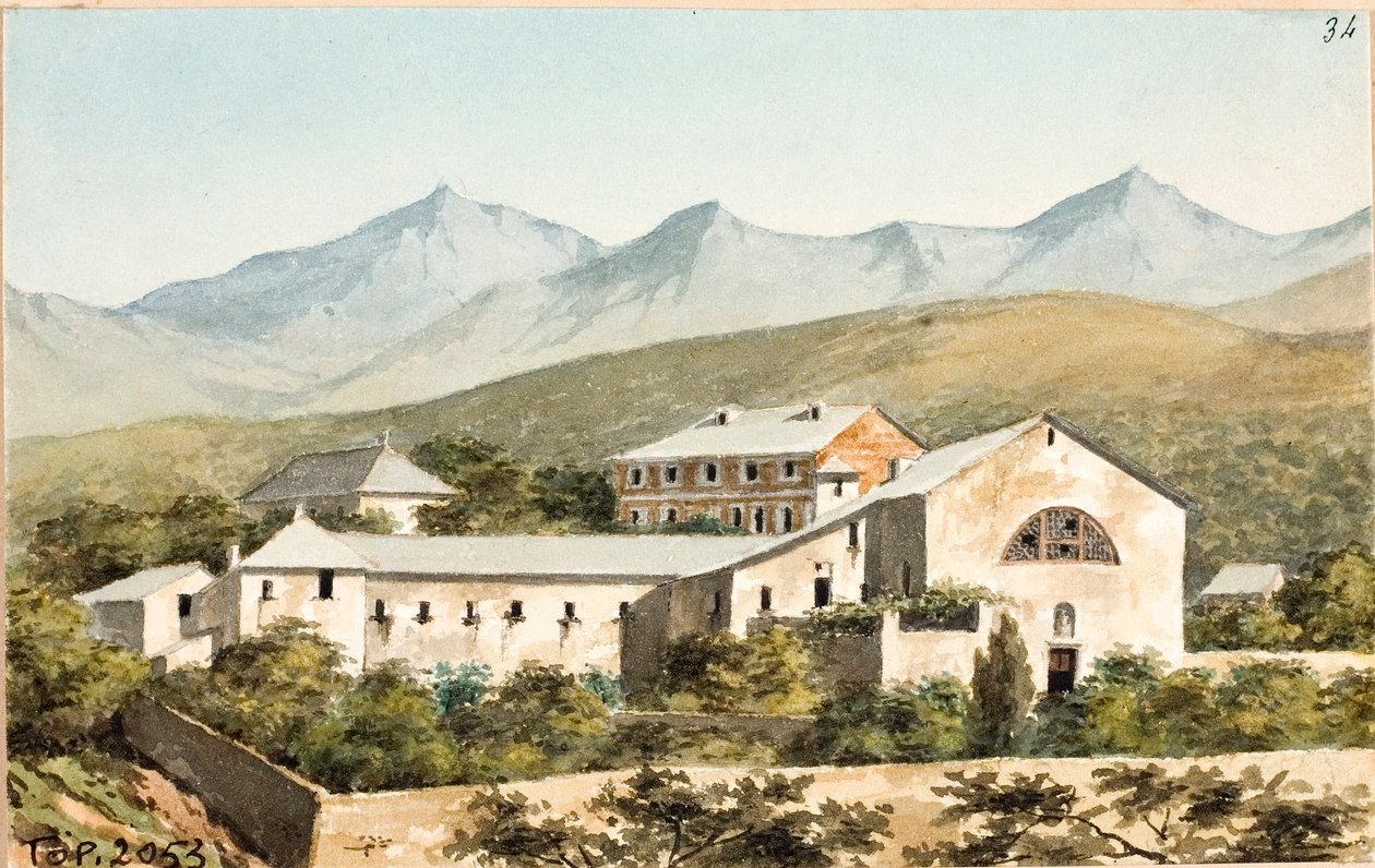 Veduta del santuario Nostra Signora del Monte, Genova da Luigi Garibbo
