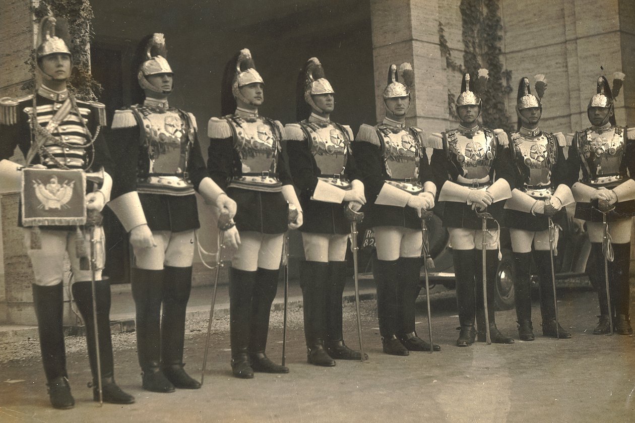 Gruppo di corazzieri (truppe pesanti) da Luigi Leoni