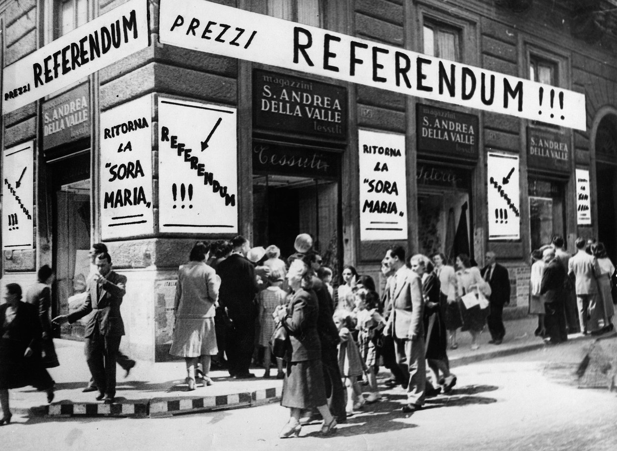 Prezzi di vendita per il referendum da Luigi Leoni