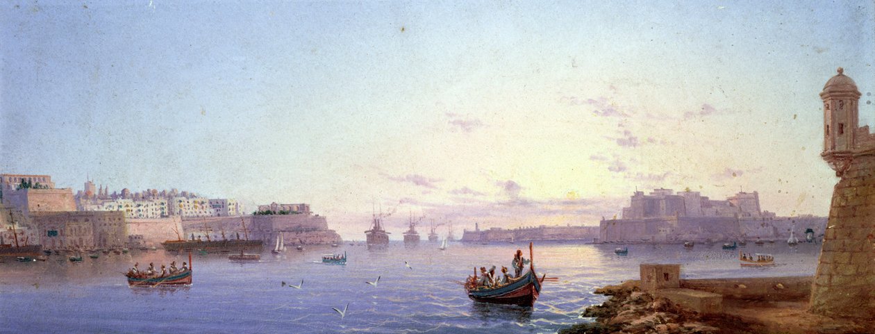 Il grande porto, La Valletta da Luigi Maria Galea