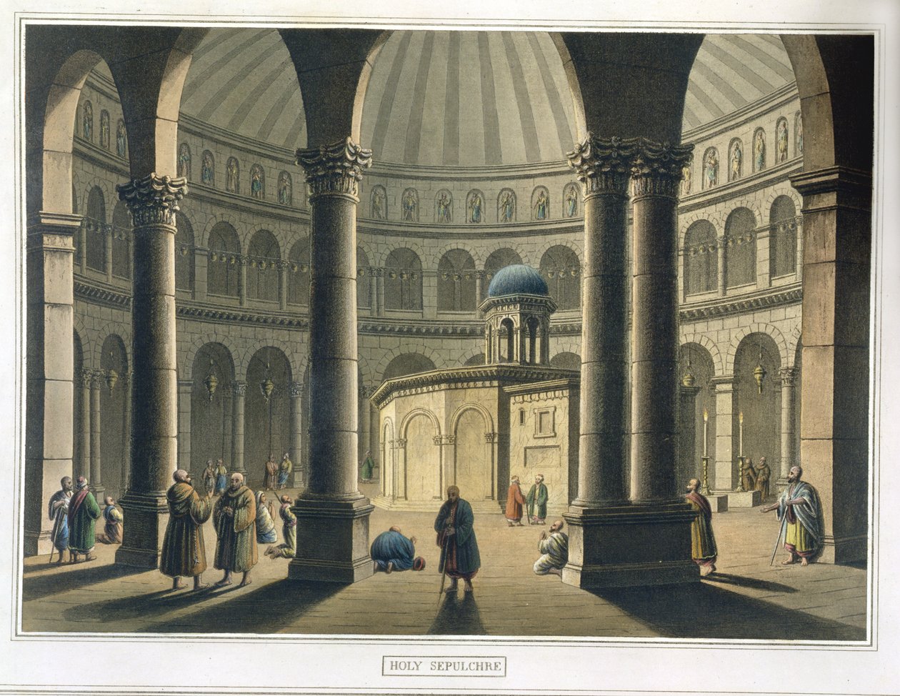 Il Santo Sepolcro, pub. da William Watts, 1806 da Luigi Mayer