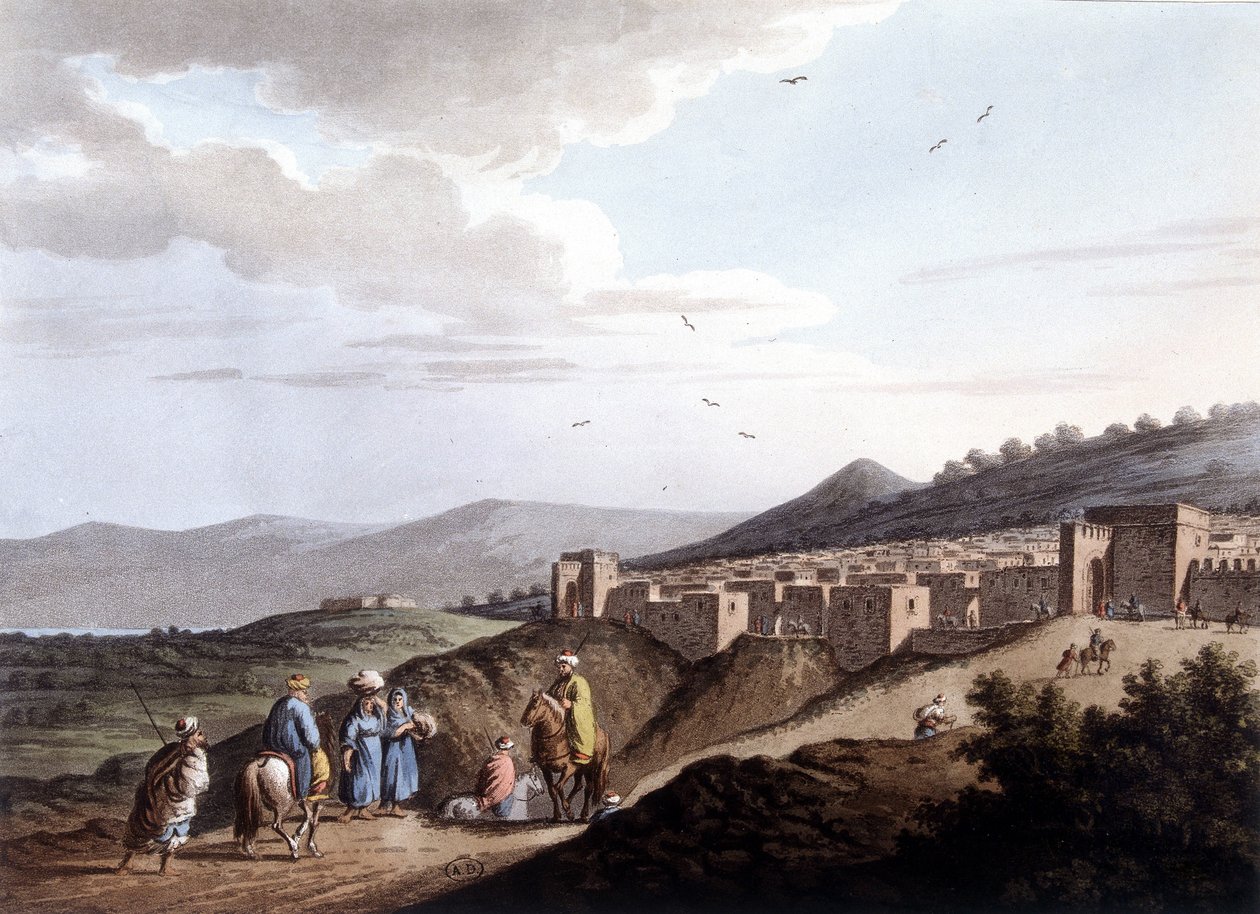 Veduta della città di Betlemme. Da disegni originali di Luigi Mayer, Londra da Luigi Mayer