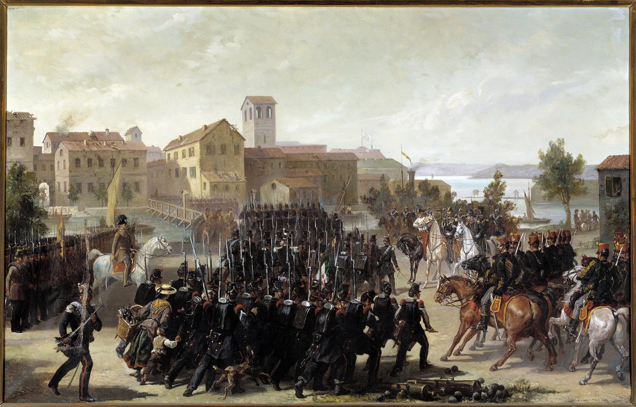 La cattura della città di Peschiera del Garda da parte dei piemontesi, 30 maggio 1848 da Luigi Morgari