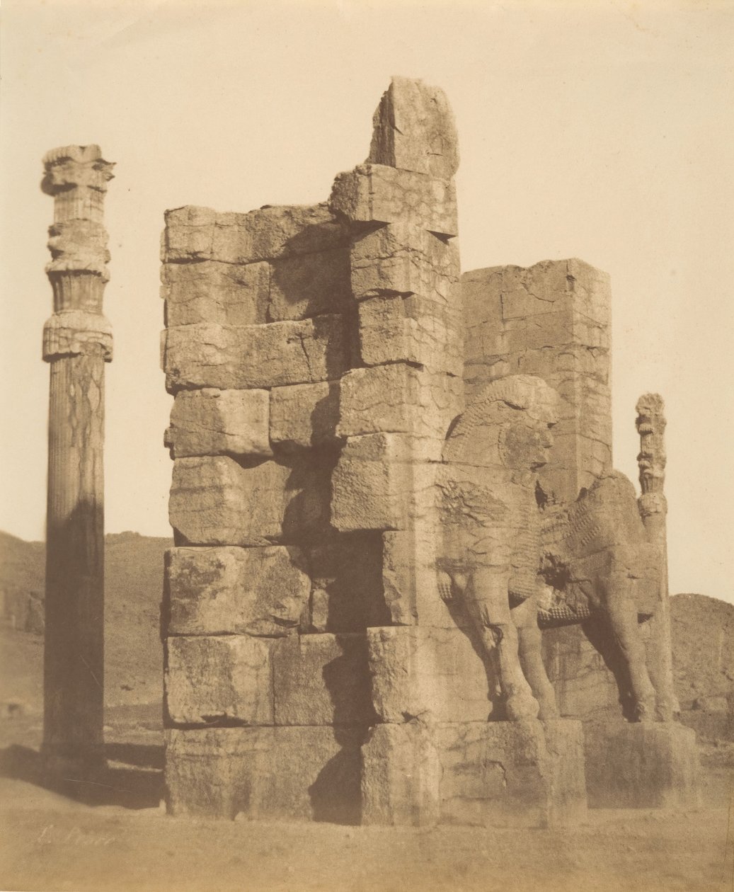 10 [Porta di tutte le Nazioni, Persepoli, Fars], 1840-60 da Luigi Pesce