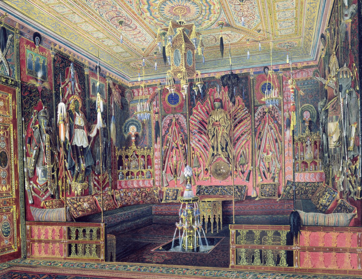 La Sala Araba nel Palazzo di Caterina a Tsarskoye Selo, c.1850 da Luigi Premazzi