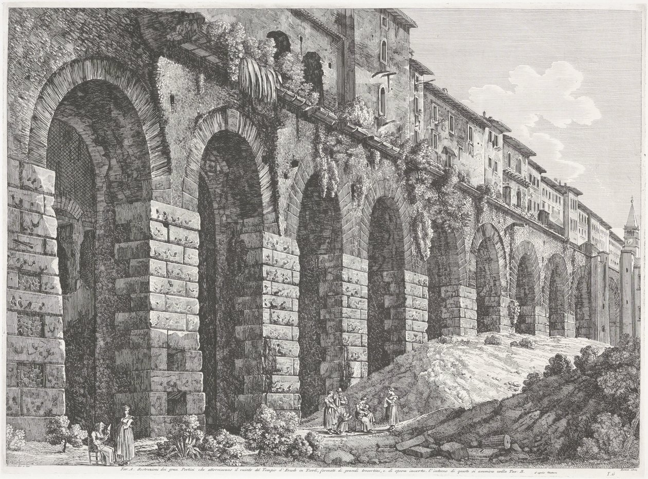 Il Tempio di Ercole Vincitore a Tivoli da Luigi Rossini