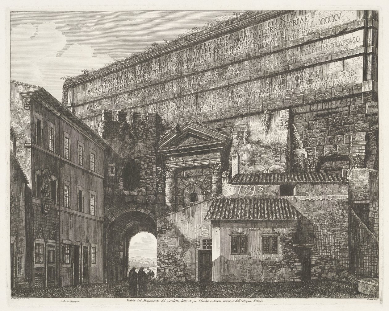 Porta Maggiore a Roma da Luigi Rossini