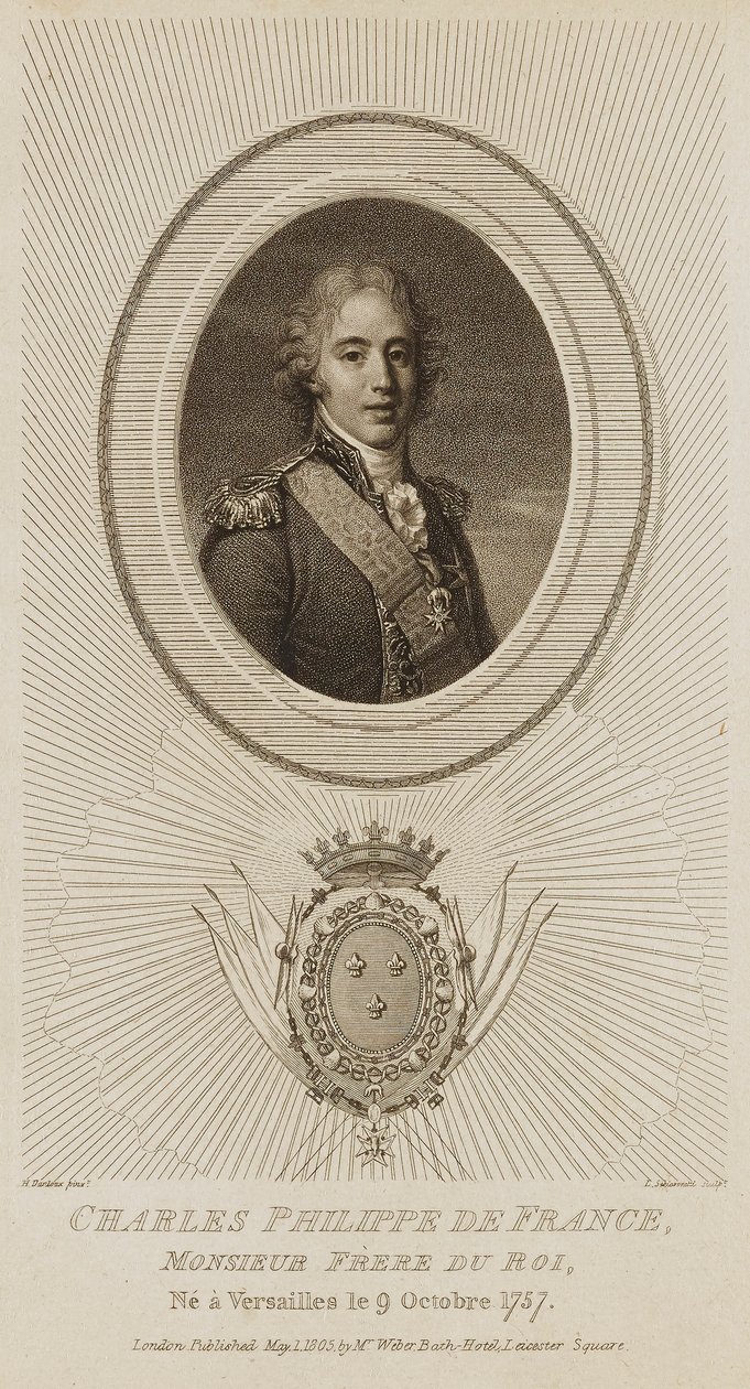 Carlo Filippo di Francia da Luigi Schiavonetti