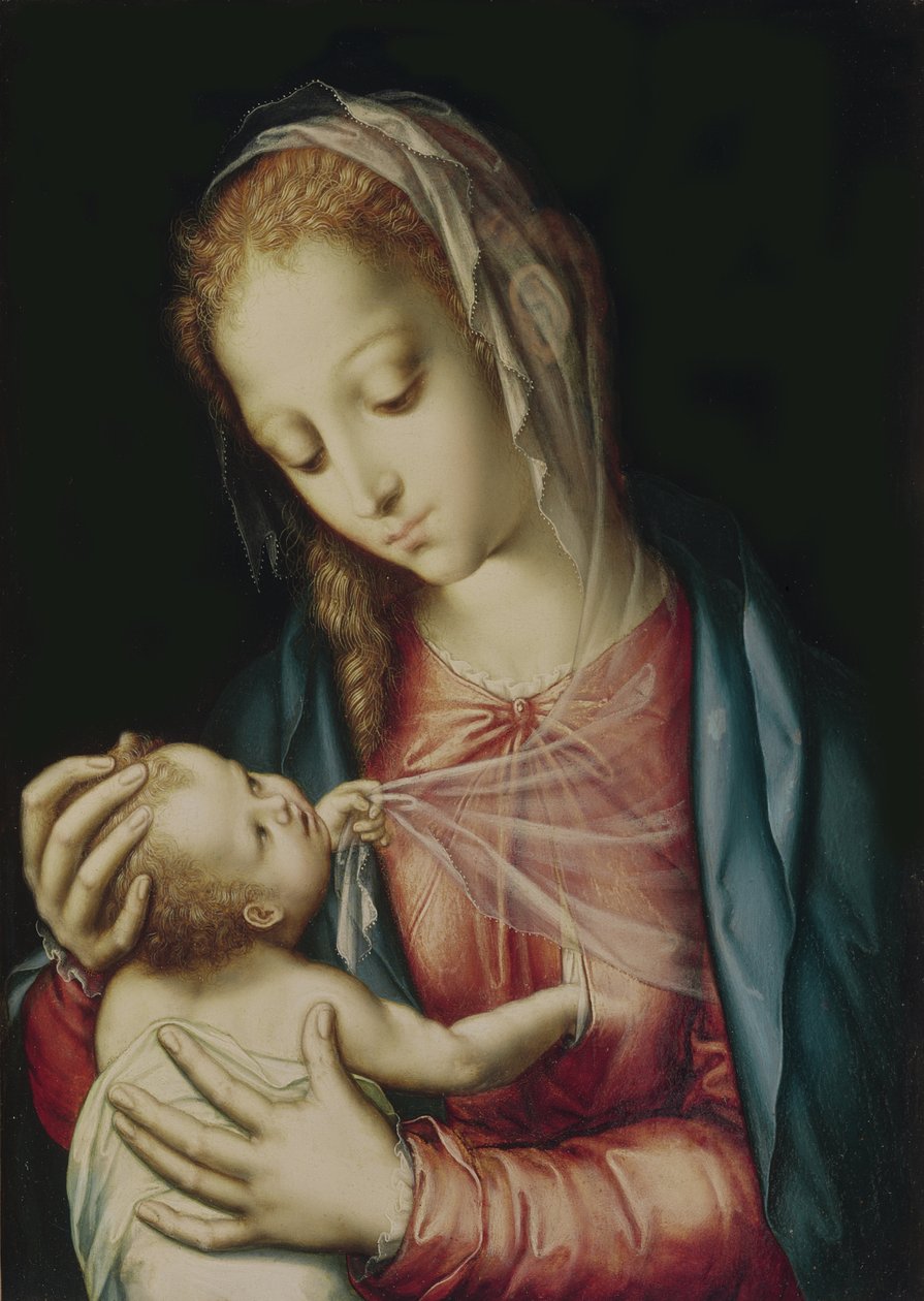 La Vergine e il Bambino, c.1565-70 da Luis de Morales