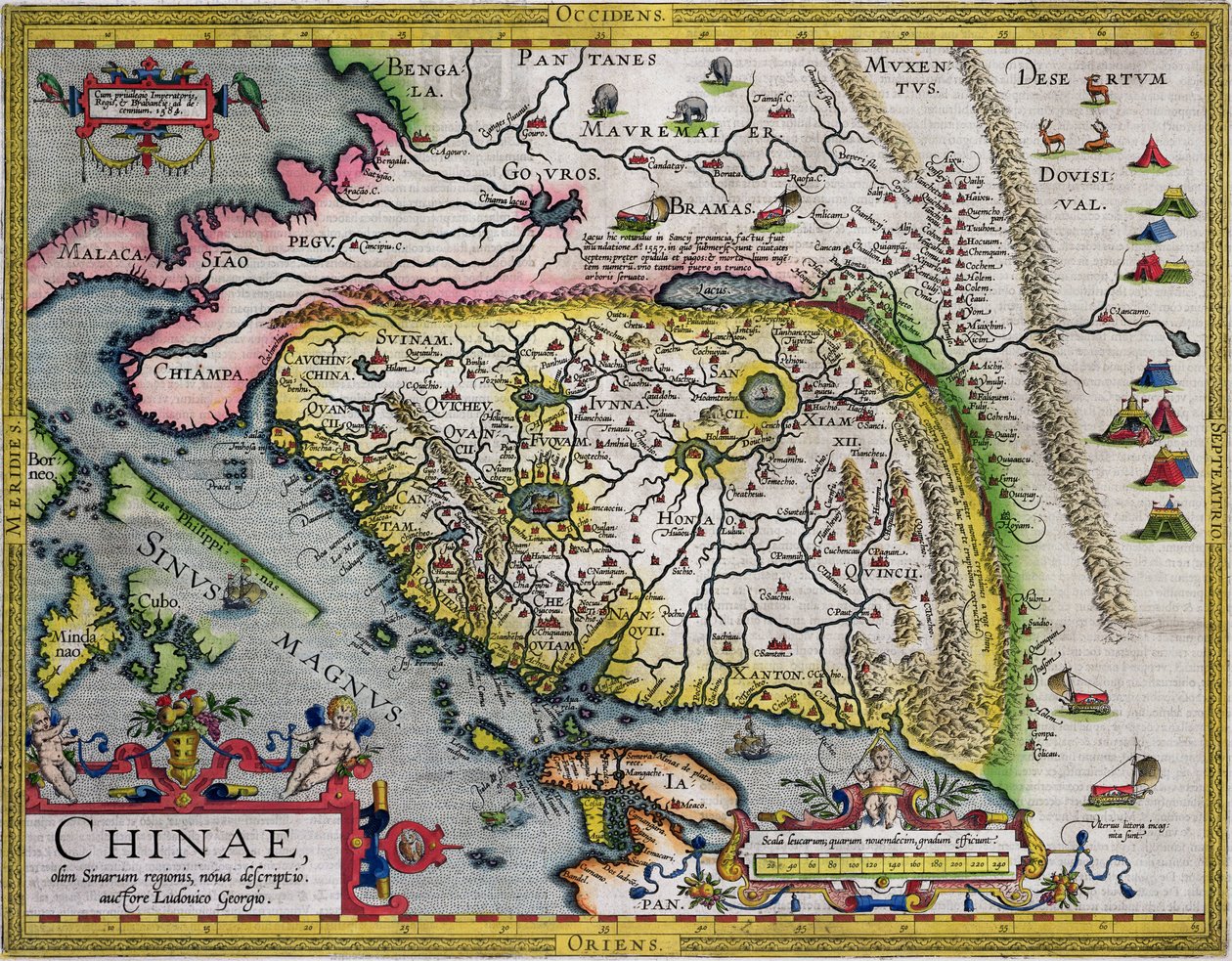La prima mappa occidentale della Cina, dall