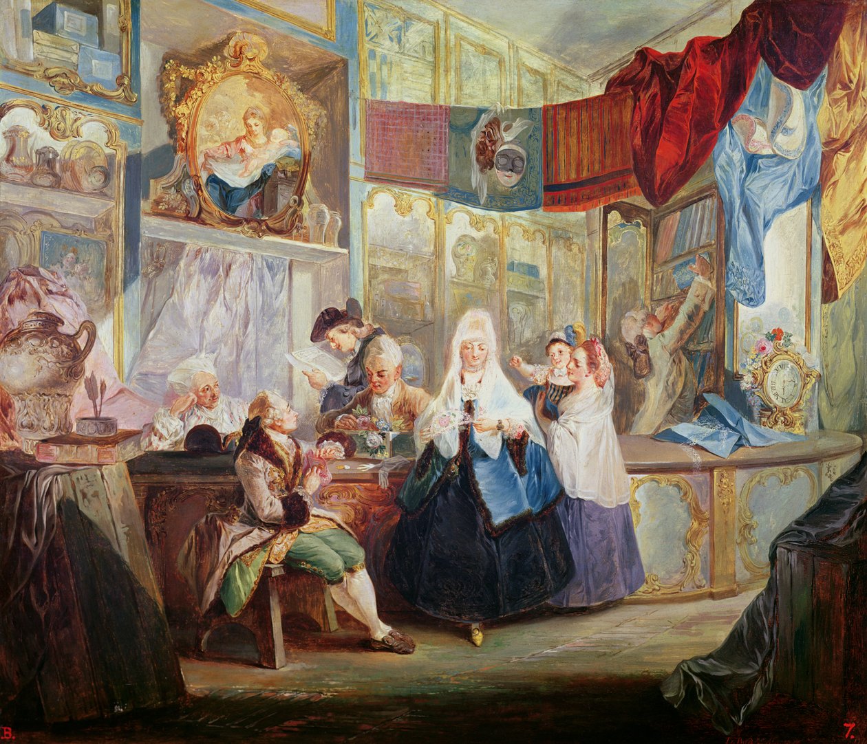 Interno di un negozio da Luis Paret y Alcazar