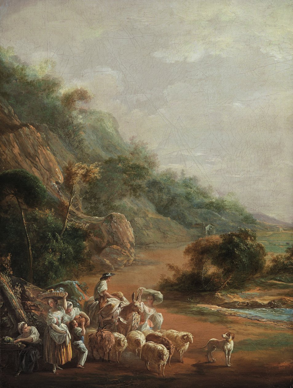 Scena con contadini (frammento) da Luis Paret y Alcazar