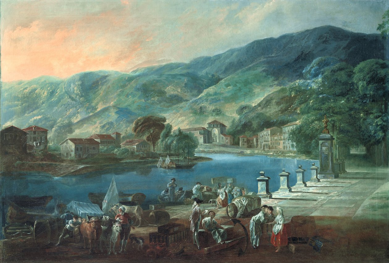Veduta di El Arenal a Bilbao da Luis Paret y Alcazar