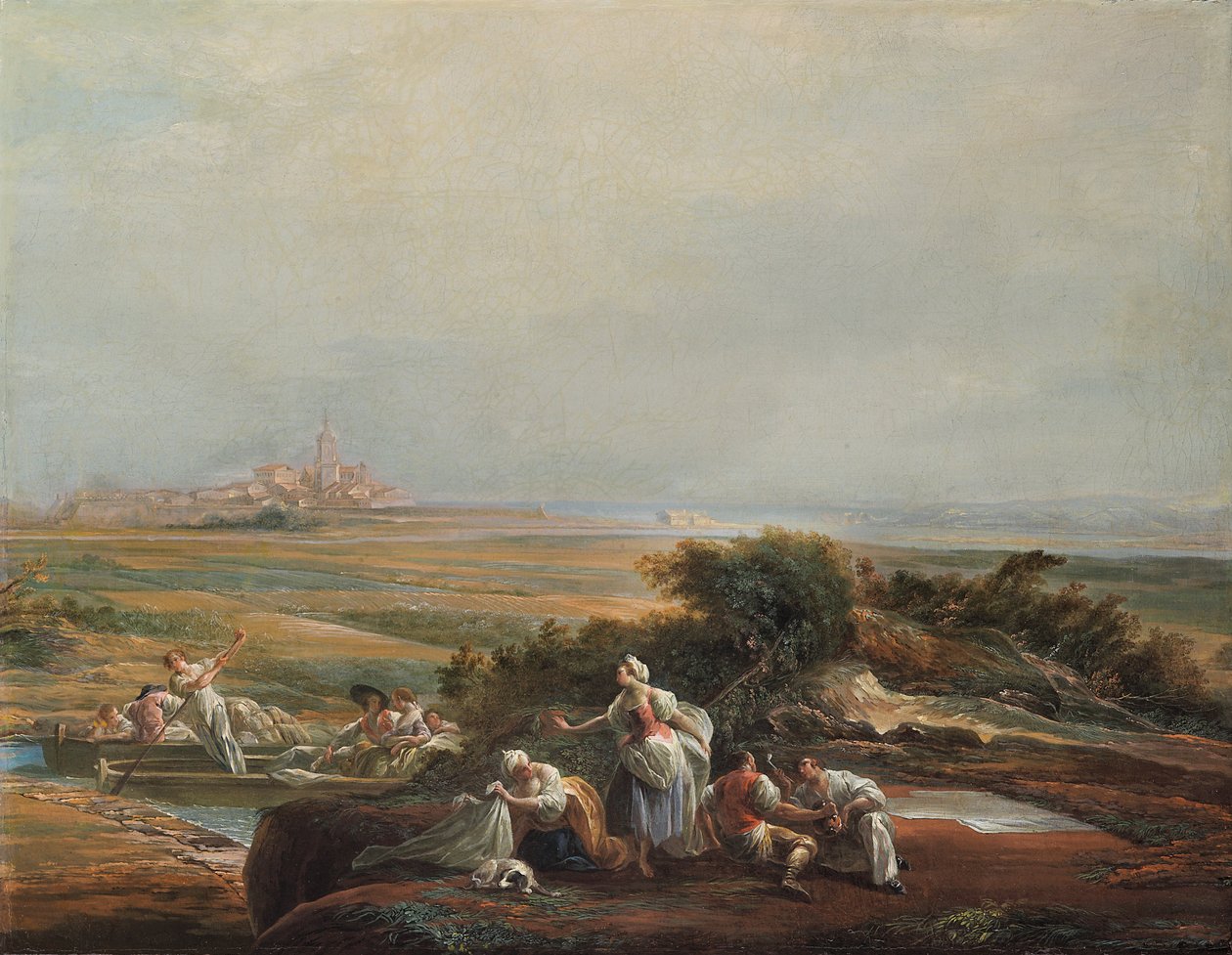Veduta di Fuenterrabía (frammento) da Luis Paret y Alcazar