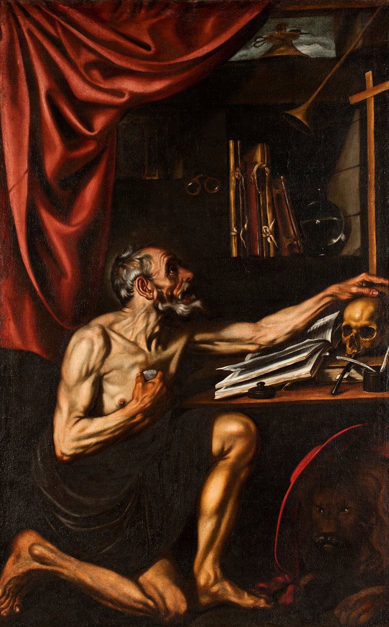 San Girolamo in penitenza nel suo studio da Luis Tristan de Escamilla