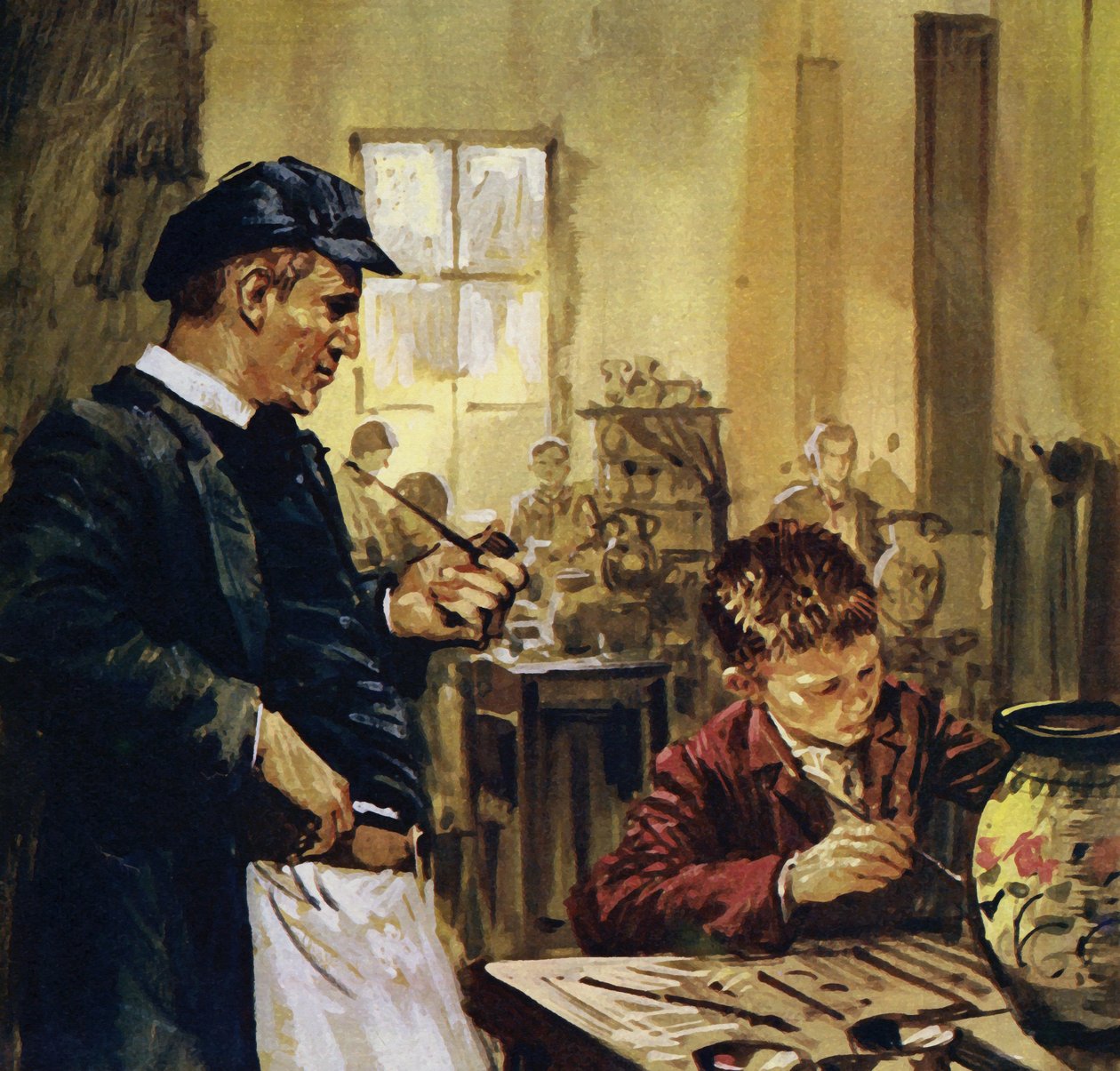Pierre Auguste Renoir ha lavorato da bambino in una fabbrica di porcellane (litografia a colori) da Luis Arcas Brauner