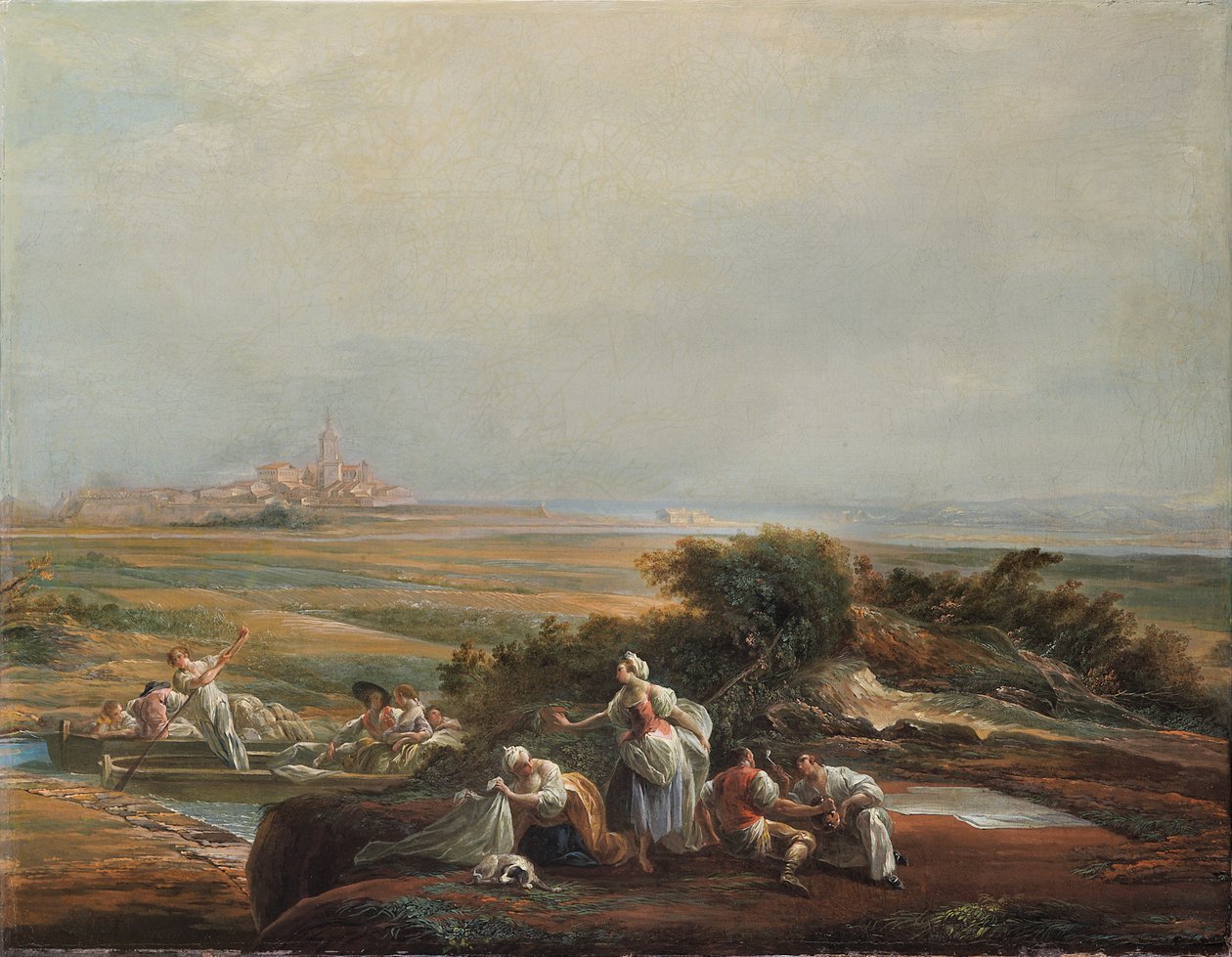 Veduta di Fuenterrabía (frammento) da Luis Paret y Alcazar