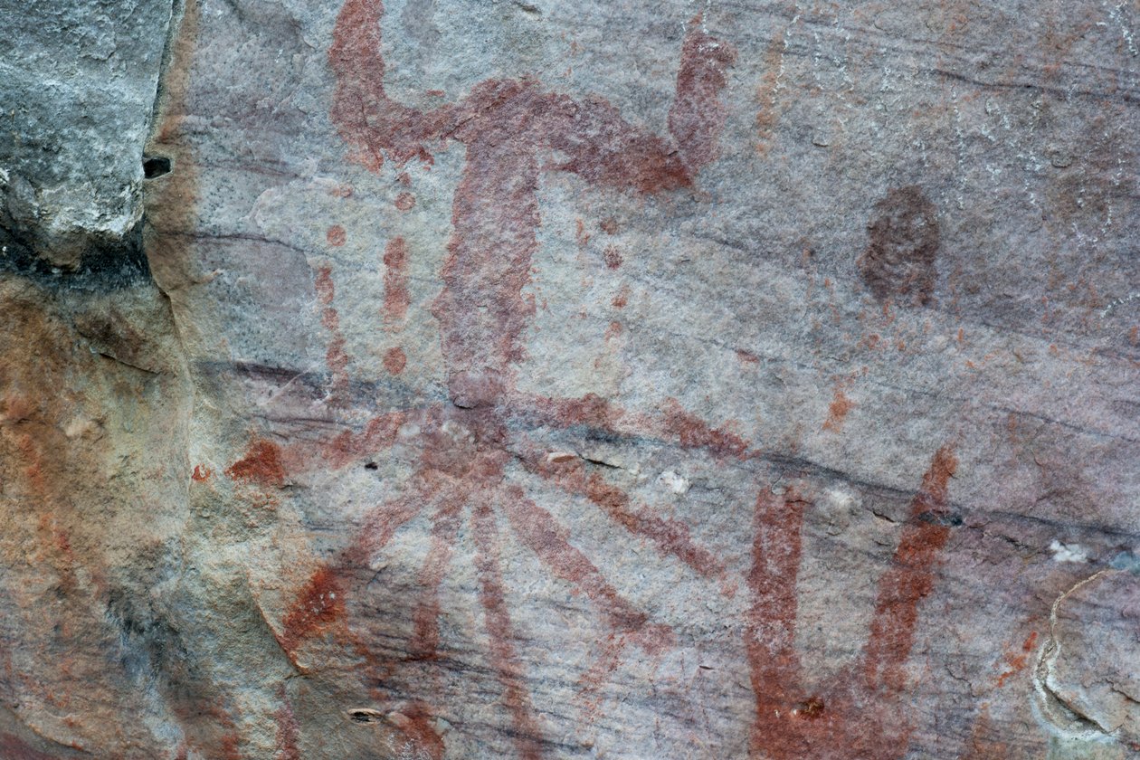 Pittografia, Faical, San Ignacio, Cajamarca, Perù, 2015 da Luis Rosendo.
