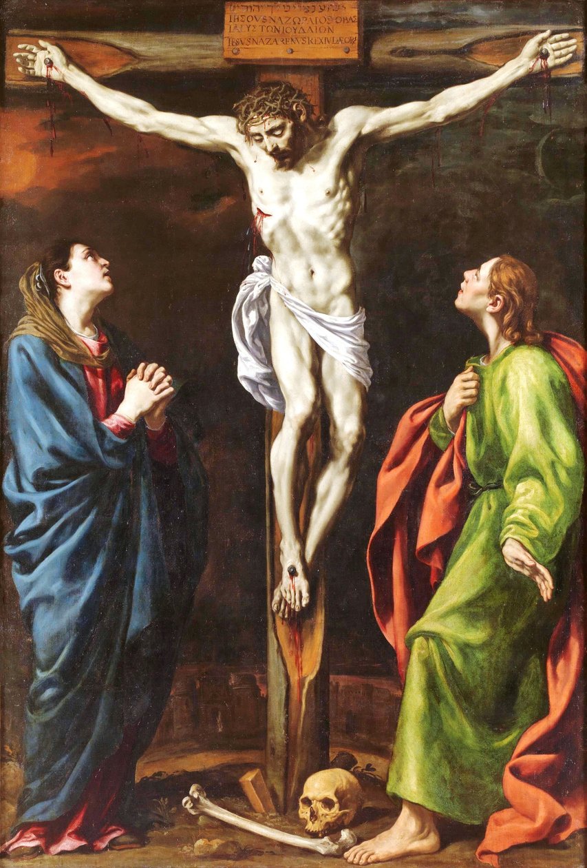Spagnolo:  Calvario La crocifissione da Luis Tristán