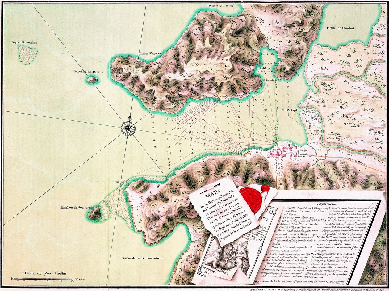 S. Phelipe de Porto Bello da Luis de Surville