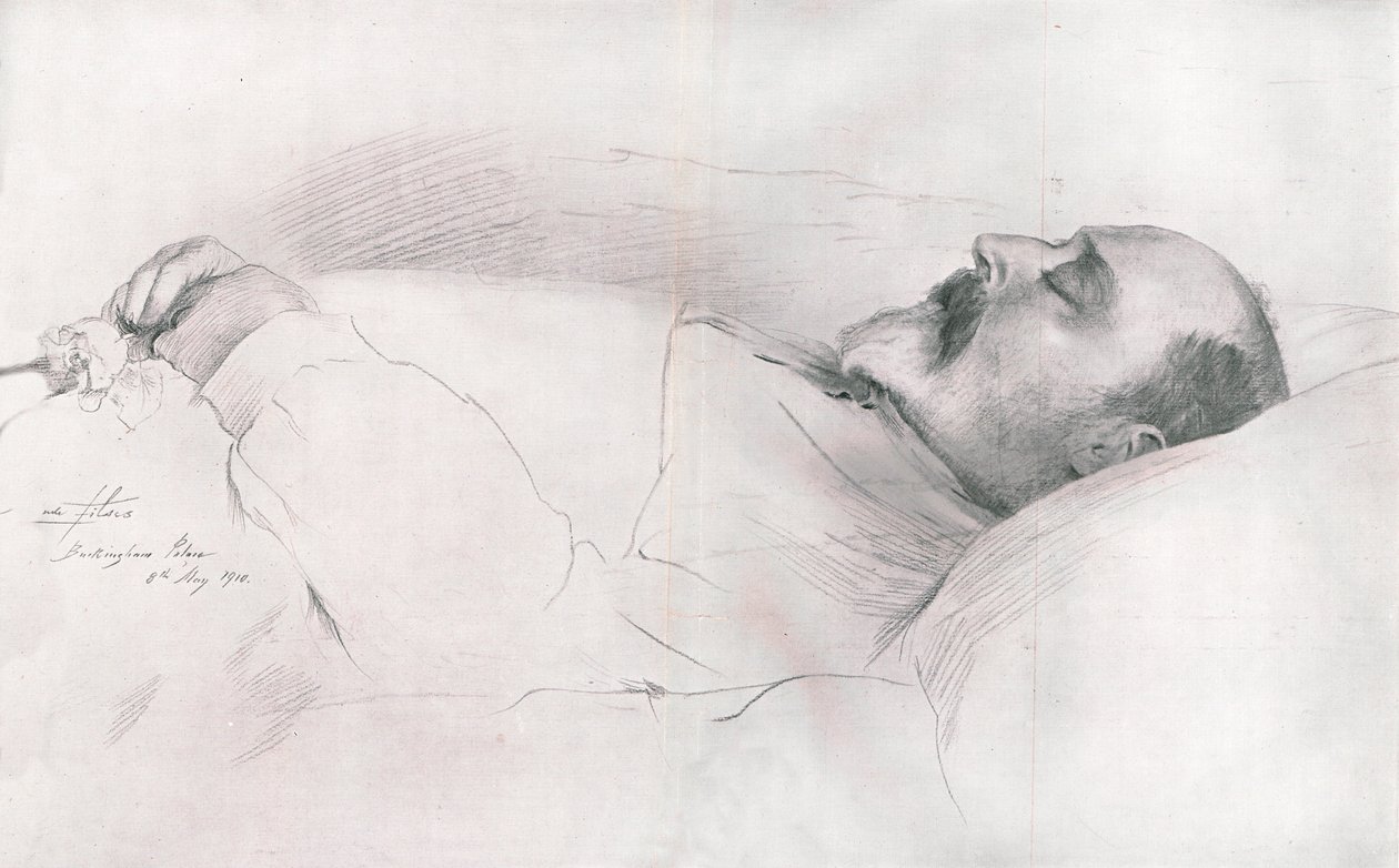 Sua Maestà Re Edoardo VII in morte, 1910 da Luke Fildes