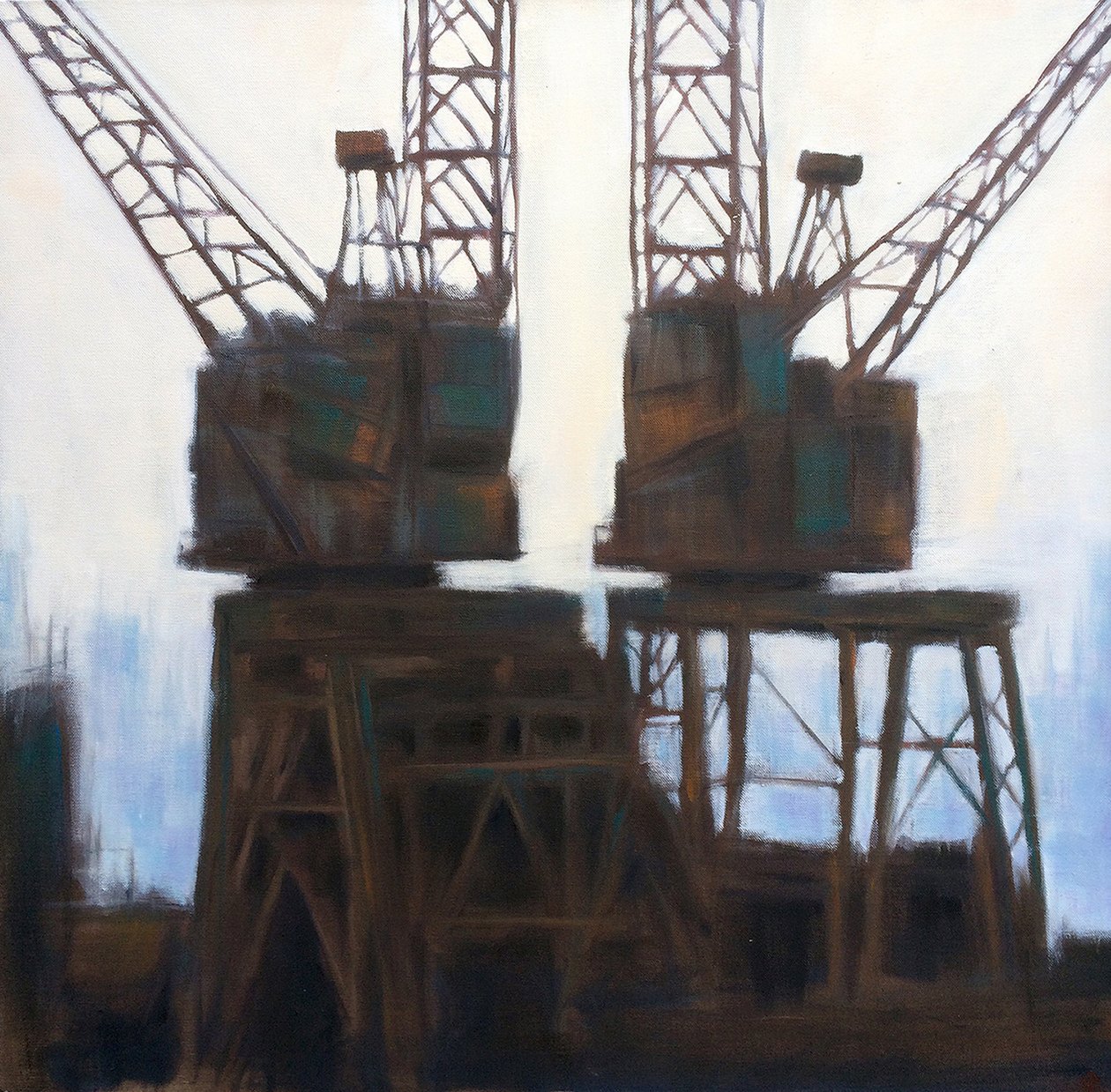 Fratelli di Battersea, 2011 (olio su tela) da Luke M Walker