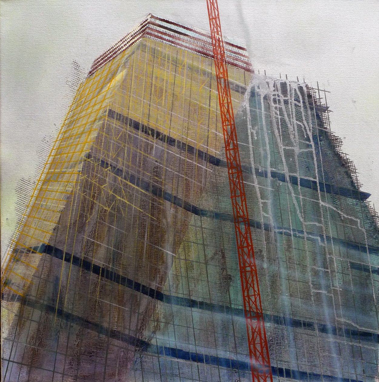 Metastruttura IX, 2016 (olio su tela) da Luke M Walker