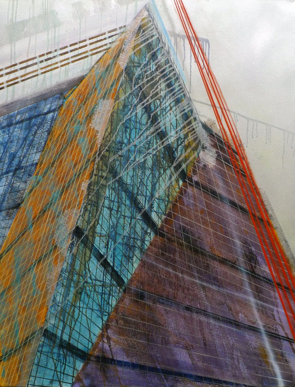 Metastruttura VII, 2016 (olio su tela) da Luke M Walker