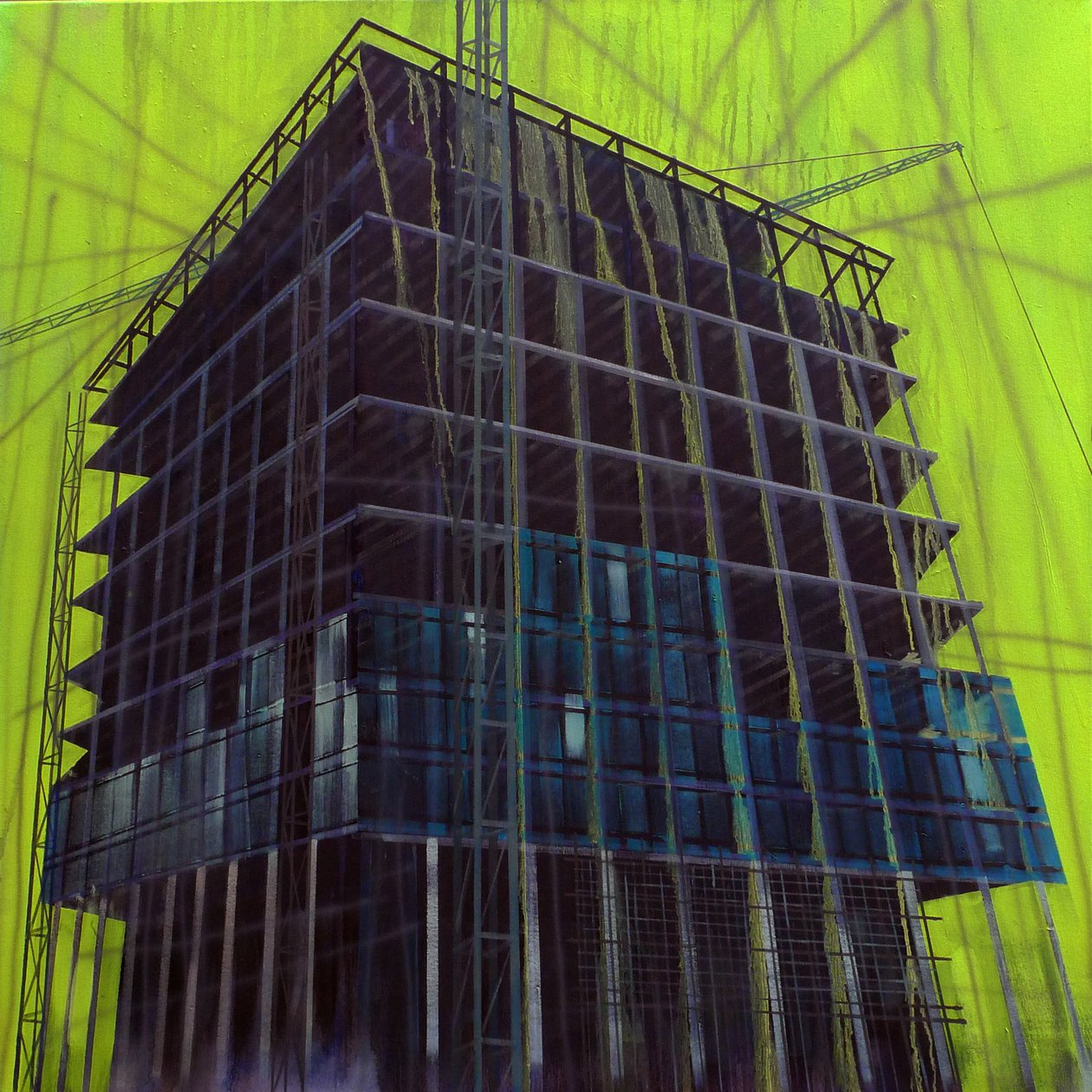 Work in Progress 11, 2015 (olio su tela) da Luke M Walker