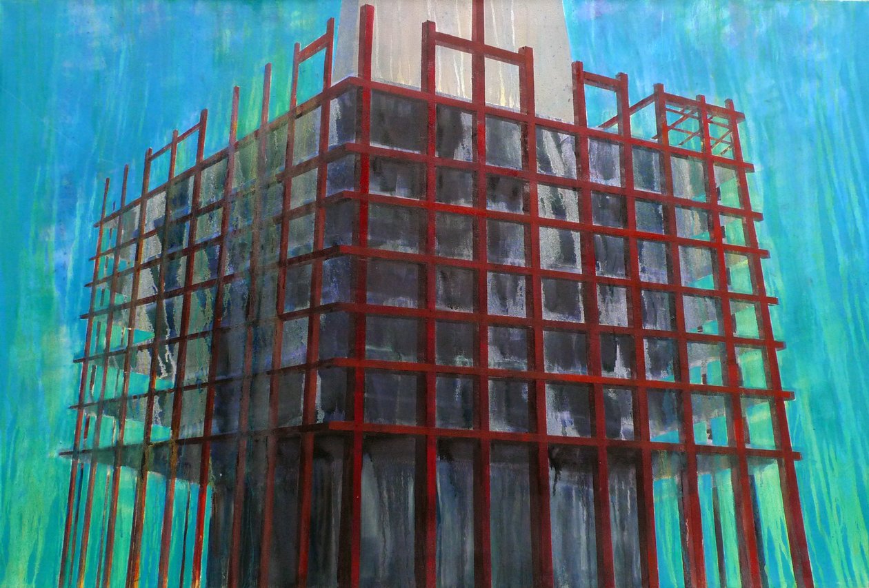 Lavori in corso 13, 2015 (olio su tela) da Luke M Walker