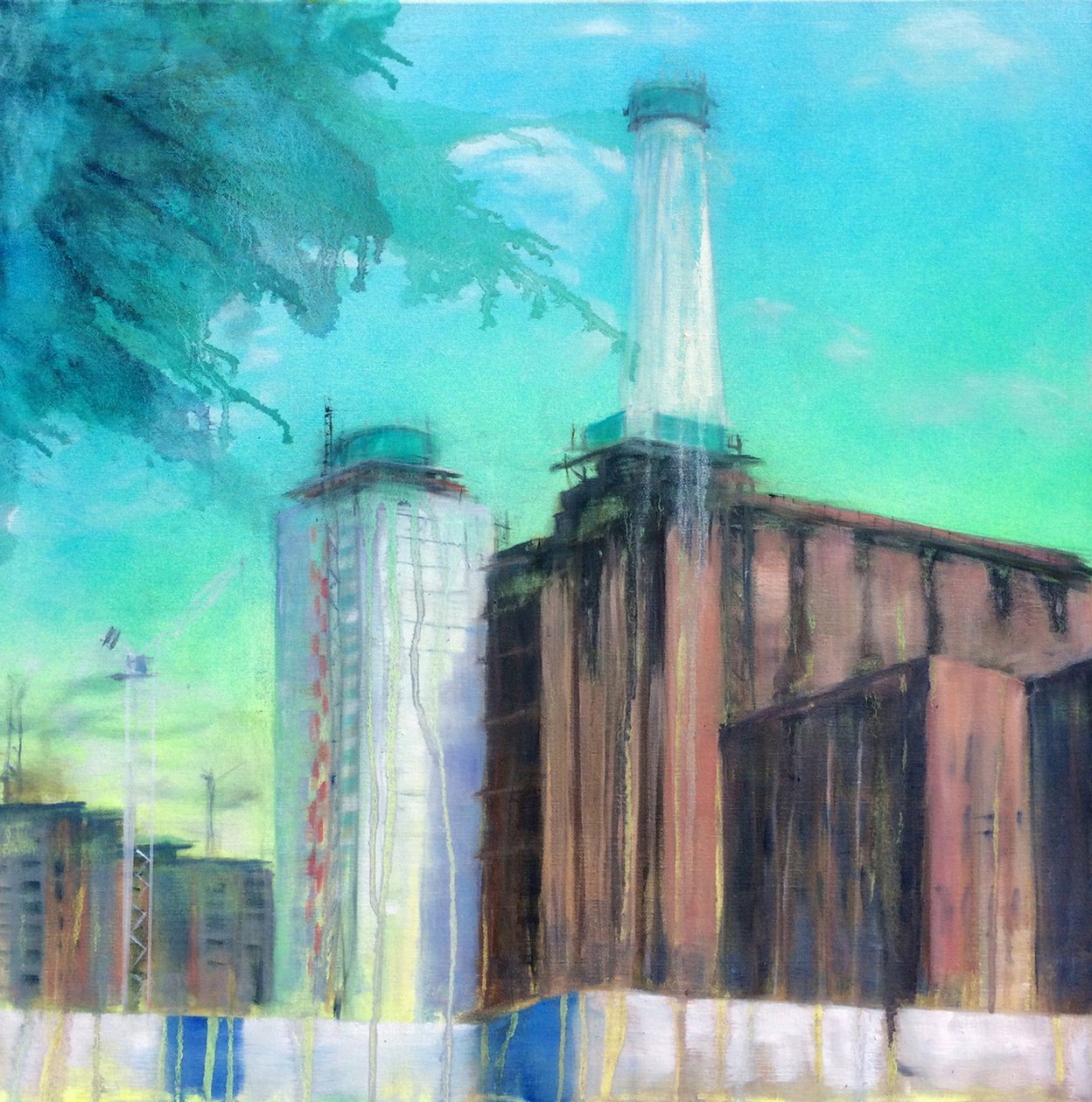 Work in Progress 9, 2015 (olio su tela) da Luke M Walker
