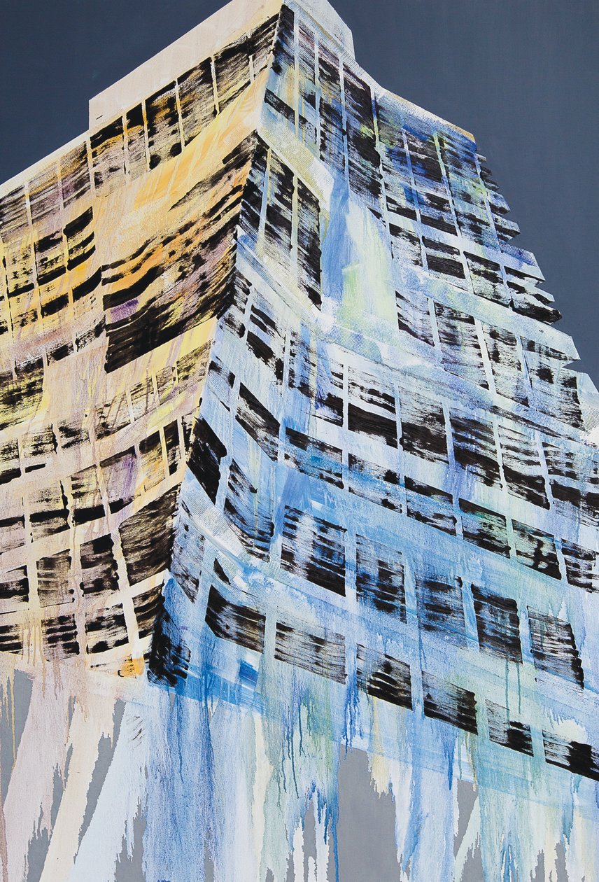Work in Progress V, 2014 (olio su tela) da Luke M Walker