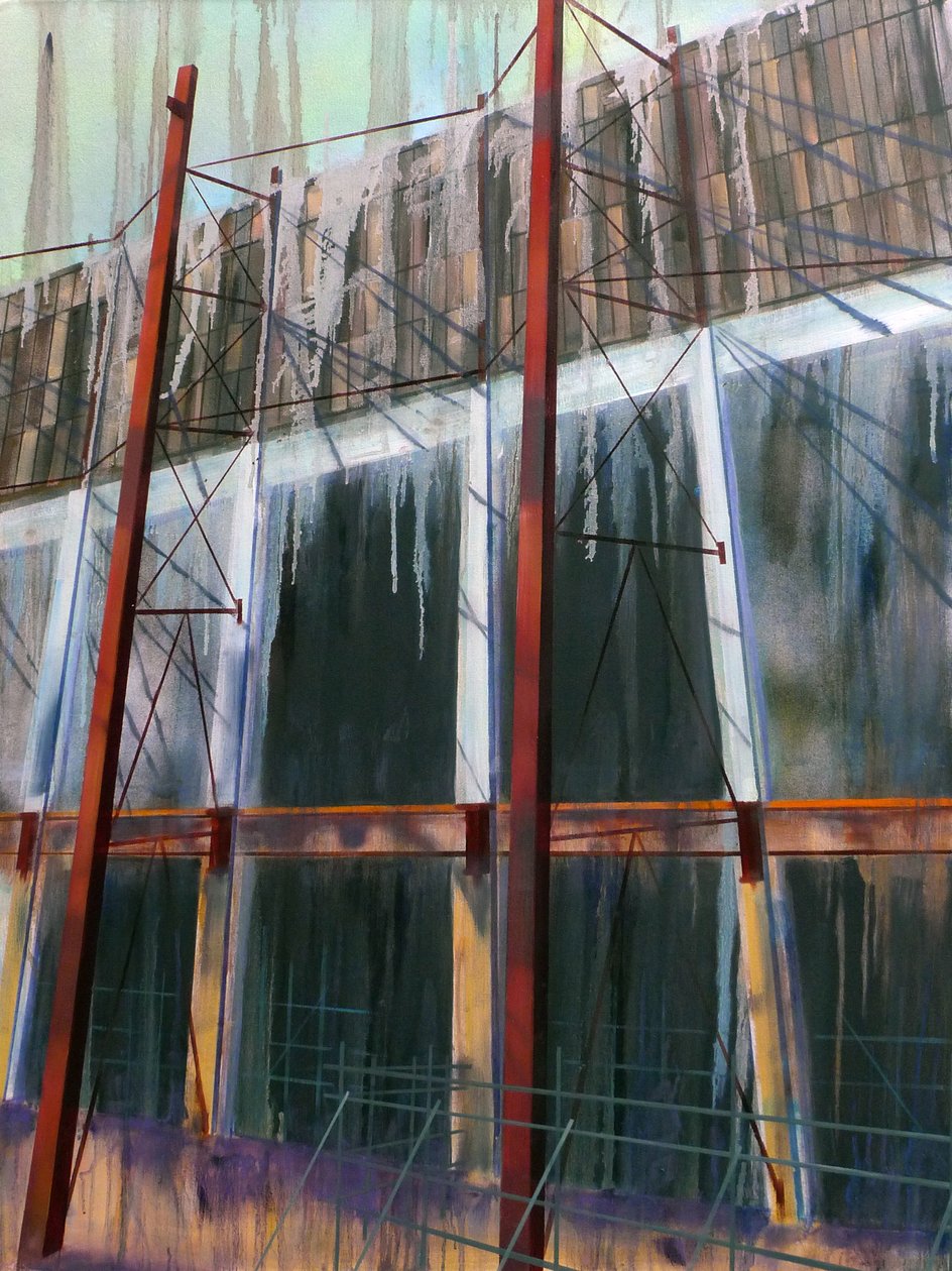 WorkinProgress 14, 2016 (olio su tela) da Luke M Walker