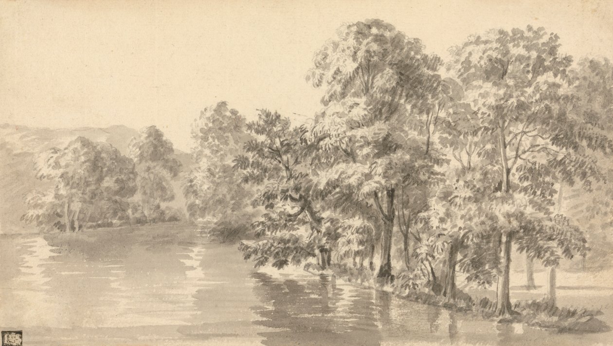 Alberi vicino a un lago da Luke Sullivan