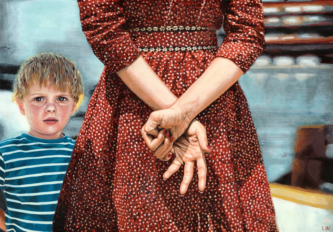 Nikolai, III, 2021 circa (pittura acrilica su carta) da Luke Waller