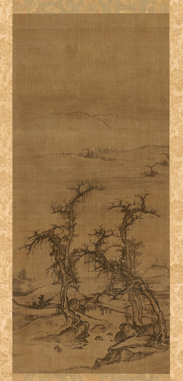 Portando un Qin in visita, 1271-1368 da Luo Zhichuan