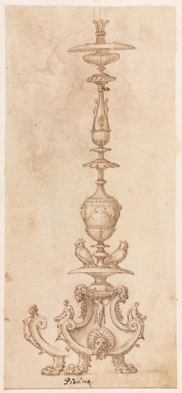 Design per un candeliere da Luzio Romano
