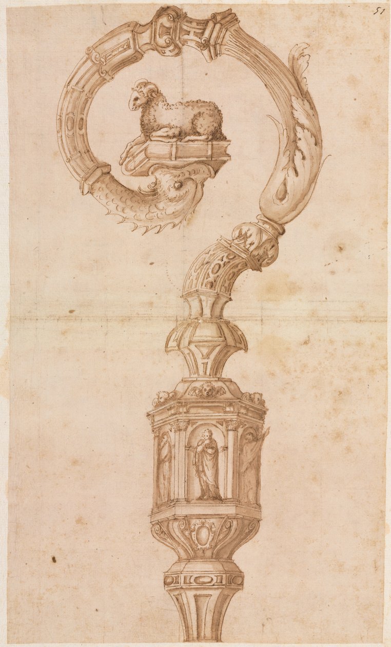 Design per un Pastorale, metà 1500 da Luzio Romano