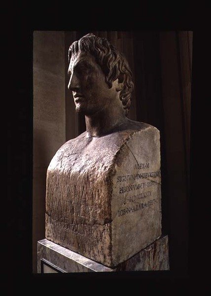 Alessandro Magno (356-323 a.C.) (marmo) da Lysippos (attributed to)