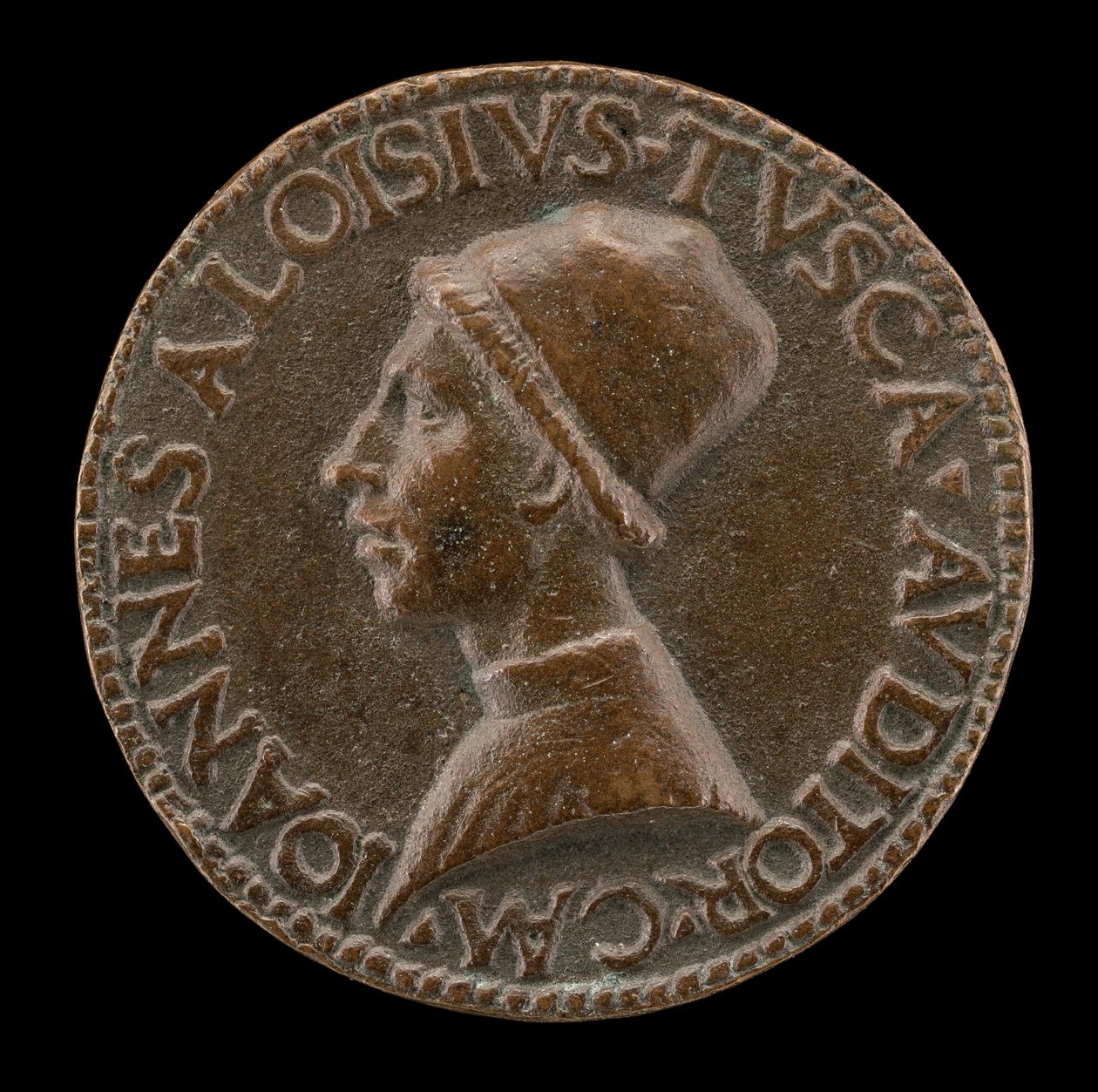 Giovanni Alvise Toscani, c. 1450-1478, giurista milanese, avvocato consistoriale...[dritto] da Lysippus Junior
