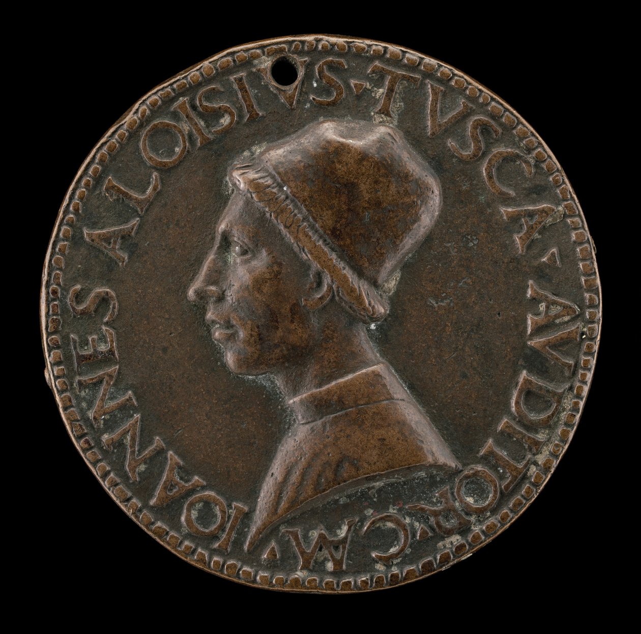 Giovanni Alvise Toscani, c. 1450-1478, giurista milanese, avvocato consistoriale (recto) da Lysippus Junior