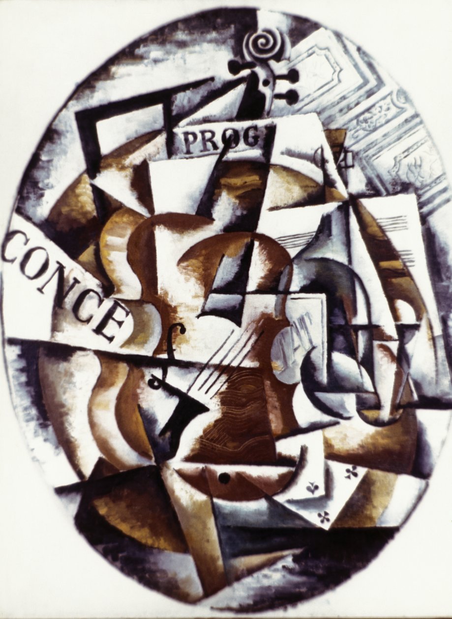 Violino (1915) da Lyubov Sergeevna Popova